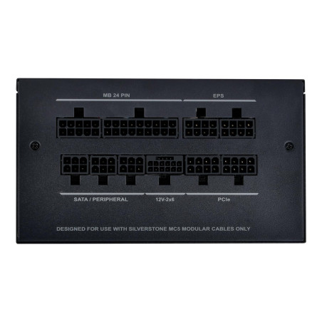 SilverStone Technology DA750R Gold, Bloc d’Alimentation ATX entièrement modulaire ATX 3,0 et PCIe 5,0 750W 80 Plus Gold, SST-DA7