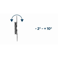Gembird Premium Support Mural Plein Mouvement pour TV 32''-60'', Compatibilité VESA jusqu'à 400x400mm, Capacité 36kg - Vision Op