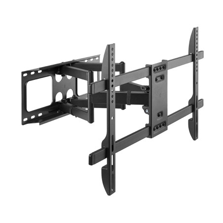 Gembird Full-Motion TV Wall Mount for 37''-80'' Screens, Heavy Duty Swivel and Tilt, VESA Compatible, Easy Installation, Black -