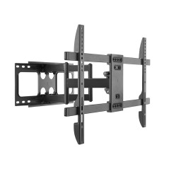 Gembird Full-Motion TV Wall Mount for 37''-80'' Screens, Heavy Duty Swivel and Tilt, VESA Compatible, Easy Installation, Black -