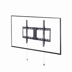 Gembird Support Mural Fixe pour Écrans de 37''-80'', Ultra Mince, Construction en Acier Robuste, Installation Facile, Compatible