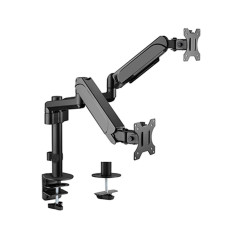 Gembird Support Écran Double, 17–32", Jusqu’à 9 kg Chacun, Rotation 360°, Inclinaison 35°, Pivot 90°, Compatible VESA, Gestion d