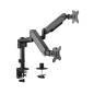Gembird Support Écran Double, 17–32", Jusqu’à 9 kg Chacun, Rotation 360°, Inclinaison 35°, Pivot 90°, Compatible VESA, Gestion d Gembird Support Écran Double, 17–32", Jusqu’à 9 kg Chacun, Rotation 360°, Inclinaison 35°, Pivot 90°, Compatible VESA, Gestion d