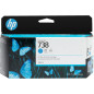 HP 738 130-ml Cyan DesignJet Ink Cartridge Cartouche d'encre 1 pièce(s) Original Rendement Standard HP 738 130-ml Cyan DesignJet Ink Cartridge Cartouche d'encre 1 pièce(s) Original Rendement Standard