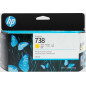 HP 738 130-ml Yellow DesignJet Ink Cartridge Cartouche d'encre 1 pièce(s) Original Rendement Standard Jaune