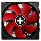 Xilence I404T Intel Ventilateur de processeur, Top Blow, 92mm PWM Ventilateur, 125W TDP, Rouge/Noir/Argent