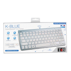 T'nB - K-Blue - Clavier AZERTY Bluetooth 3.0 - Silver/Blanc