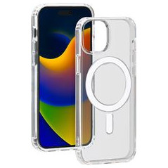 Coque MagSafe pour iPhone 15 Plus Hybride Transparente Bigben