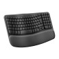 Logitech Wave Keys - Clavier Ergonomique sans Fil, Repose-Poignets rembourré, Frappe Naturelle econfortable, Easy-Switch, Blueto Logitech Wave Keys - Clavier Ergonomique sans Fil, Repose-Poignets rembourré, Frappe Naturelle econfortable, Easy-Switch, Blueto