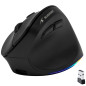 Bluestork - Souris sans Fil Ergonomique, Connexion 2.4 Ghz + Bluetooth, 800-2400 DPI, 6 Boutons, LED RGB - Souris Ergonomique Ve Bluestork - Souris sans Fil Ergonomique, Connexion 2.4 Ghz + Bluetooth, 800-2400 DPI, 6 Boutons, LED RGB - Souris Ergonomique Ve