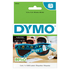 DYMO Étiquettes de prix authentiques LW 2-en-1 | 10 mm x 19 mm | Étiquettes pour imprimantes d'étiquettes LabelWriter | 1 roulea
