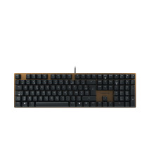 Cherry KC 200 MX, Clavier de Bureau mécanique avec Plaque en métal anodisé, Disposition française (AZERTY), Filaire, MX2A Brown 