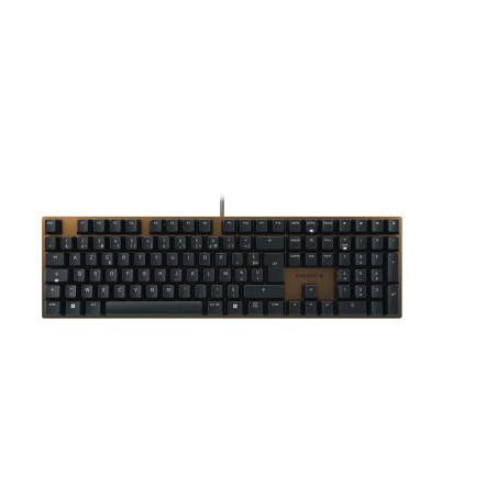 Cherry KC 200 MX, Clavier de Bureau mécanique avec Plaque en métal anodisé, Disposition française (AZERTY), Filaire, MX2A Brown 