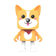 Mob Enceinte Bluetooth Dancing Animals Corgi- Enceinte Dansante Puissance 3W - Connexion sans Fil - Kit Mains Libres - Stéréo -