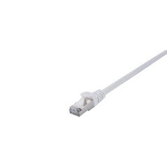 V7 Câble Ethernet Cat7 (SFTP) RJ45 (m)/RJ45 (m), câble réseau, câble LAN 0,5 m - blanc