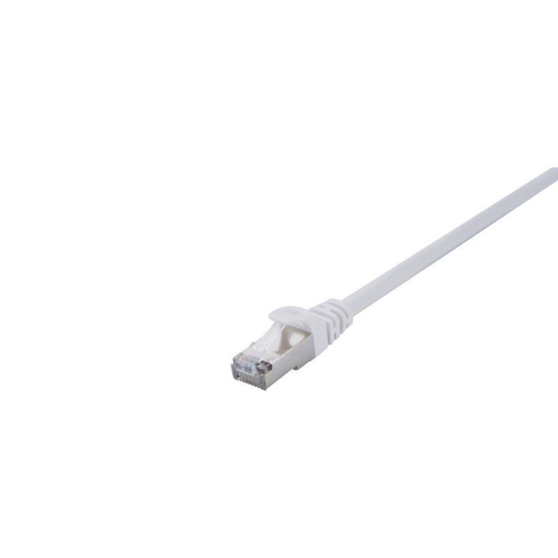 V7 Câble Ethernet Cat7 (SFTP) RJ45 (m)/RJ45 (m), câble réseau, câble LAN 0,5 m - blanc V7 Câble Ethernet Cat7 (SFTP) RJ45 (m)/RJ45 (m), câble réseau, câble LAN 0,5 m - blanc