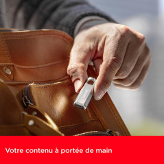 SanDisk 128 Go Ultra Luxe Clé USB Type-C, USB 3.2 Gen 1 avec Finition Haut de Gamme en métal, jusqu'à 400 MB/s