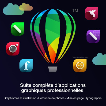 CorelDRAW Graphics Suite 2023 | Logiciel graphique pour professionnels | Illustration & graphisme, mise en page, retouche d'imag