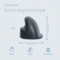 R-Go HE Basic Souris Ergonomique, Bluetooth 5.0, Rechargeable avec Type C/A câble, Prévention tendinite, Souris Ergo Verticale, R-Go HE Basic Souris Ergonomique, Bluetooth 5.0, Rechargeable avec Type C/A câble, Prévention tendinite, Souris Ergo Verticale,