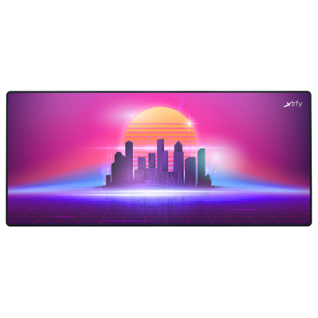 Xtrfy GP5, Tapis de souris XL en tissu, (920 x 400 x 3 mm), speed-pad lisse pour la précision, rebords cousus base antidérapante