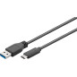 goobay 45247 SuperSpeed 3.1 USB C vers USB 3.0 (Type A) Câble de Charge, câble de données, supporte Charging & Sync, blindé 3 Fo goobay 45247 SuperSpeed 3.1 USB C vers USB 3.0 (Type A) Câble de Charge, câble de données, supporte Charging & Sync, blindé 3 Fo