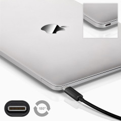 goobay 45247 SuperSpeed 3.1 USB C vers USB 3.0 (Type A) Câble de Charge, câble de données, supporte Charging & Sync, blindé 3 Fo