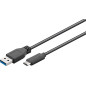 goobay 45247 SuperSpeed 3.1 USB C vers USB 3.0 (Type A) Câble de Charge, câble de données, supporte Charging & Sync, blindé 3 Fo goobay 45247 SuperSpeed 3.1 USB C vers USB 3.0 (Type A) Câble de Charge, câble de données, supporte Charging & Sync, blindé 3 Fo