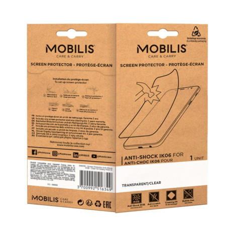 Mobilis Transparent Anti-Shock and Anti-Breakage Screen Protector, 036136 (Anti-Breakage Screen Protector for Memor 10- Thicknes