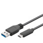 Goobay 67999 C?ble USB-C Vers USB A 3.0, Noir, 0.5m Longueur Goobay 67999 C?ble USB-C Vers USB A 3.0, Noir, 0.5m Longueur