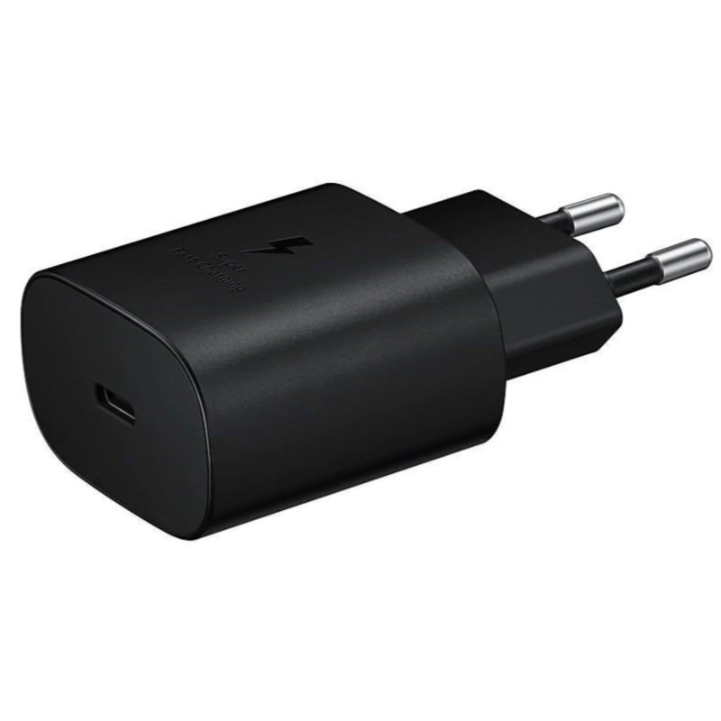 Base Secteur Rapide 25W, Port USB Type C (sans câble) [Vrac] - Noir