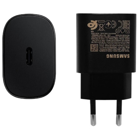 Base Secteur Rapide 25W, Port USB Type C (sans câble) [Vrac] - Noir