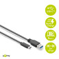 goobay Câble USB-C vers USB A 3.0, Noir, 2m Longueur goobay Câble USB-C vers USB A 3.0, Noir, 2m Longueur