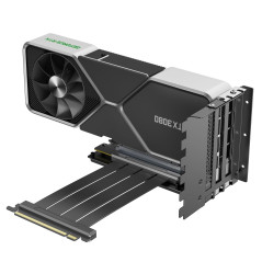 Xilence Kit câble Riser pour Montage Vertical de la Carte Graphique dans Le boîtier PC Gaming Xilent X X912.ARGB, Compatible Uni