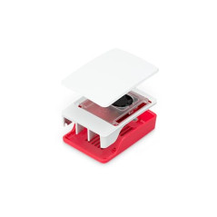 Raspberry Pi® Boîtier pour Ordinateur monocarte Convient pour: Raspberry Pi® 5 B Rouge, Blanc