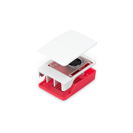 Raspberry Pi® Boîtier pour Ordinateur monocarte Convient pour: Raspberry Pi® 5 B Rouge, Blanc
