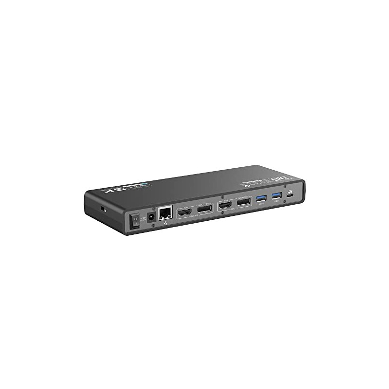 T'nB - Station d’Accueil Double Ecran 4K60Hz, 14 en 1, HDMI et DisplayPort, 4X USB-A 3.0, 2X USB-C 3.0, Compatible Windows, macO