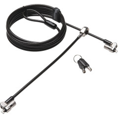 Kensington Twin MicroSaver 2.0 Câble de sécurité à deux Verrous pour Ordinateur Portable avec Technologie de Verrouillage T-Bar