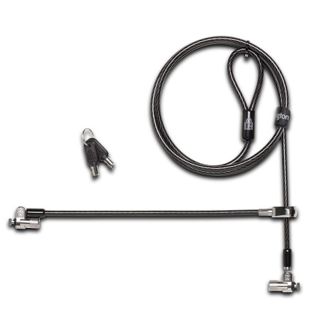 Kensington Twin MicroSaver 2.0 Câble de sécurité à deux Verrous pour Ordinateur Portable avec Technologie de Verrouillage T-Bar
