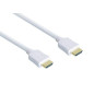 Good Connections - Câble HDMI avec Ethernet, connecteurs plaqués Or 24 carats et Contacts en cuivre 0.5 m Weiß Good Connections - Câble HDMI avec Ethernet, connecteurs plaqués Or 24 carats et Contacts en cuivre 0.5 m Weiß