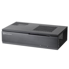 SilverStone SST-ML06B - Milo Boîtier PC Slim silencieux HTPC Mini-ITX, noir