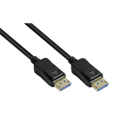 Good Connections Câble DisplayPort 2.0-1,5 m - 54 Gbit/s, UHBR 13,5-4K @240 Hz / 8 K @ 60 Hz - Conducteur en cuivre - Noir
