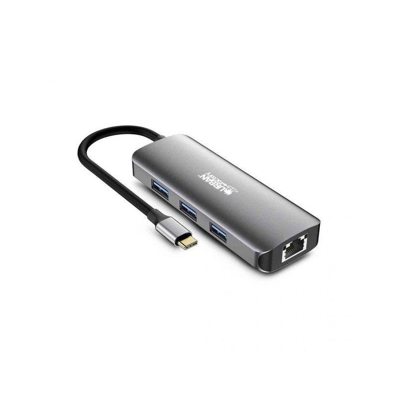 URBAN FACTORY HUBEE 7 IN 1 Mini Station USB C 100W URBAN FACTORY HUBEE 7 IN 1 Mini Station USB C 100W