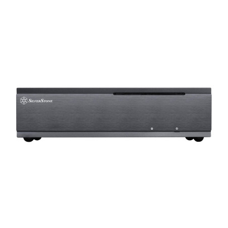 SilverStone SST-ML06B - Milo Boîtier PC Slim silencieux HTPC Mini-ITX, noir
