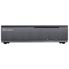 SilverStone SST-ML06B - Milo Boîtier PC Slim silencieux HTPC Mini-ITX, noir