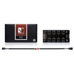 Noctua NA-FH1, Hub de Ventilation 8 Canaux pour Alimenter Jusqu’à Huit Ventilateurs 12V ou 5V 4 Broches PWM ou 3 Broches (Noir)