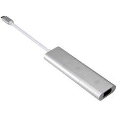 SilverStone SST-EP11S - Adaptateur versatile supporte Type-C vers MiniDP, Type-C vers HDMI, Type-C vers VGA, MiniDP vers HDMI, M