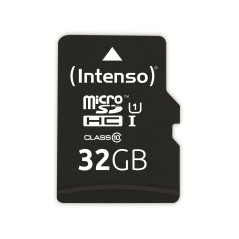 Intenso Professional MicroSDHC Memory Card, Class 10 UHS-I, 32 GB, Blue