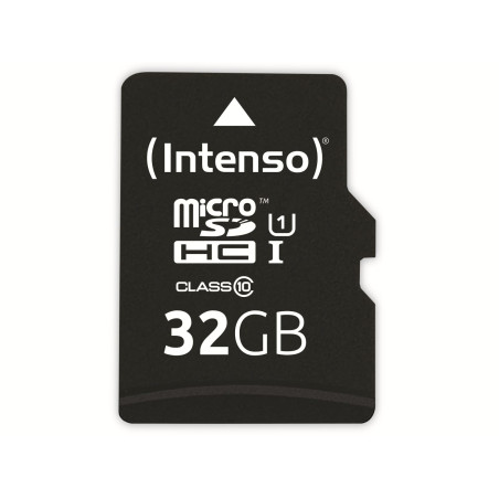Intenso Professional MicroSDHC Memory Card, Class 10 UHS-I, 32 GB, Blue