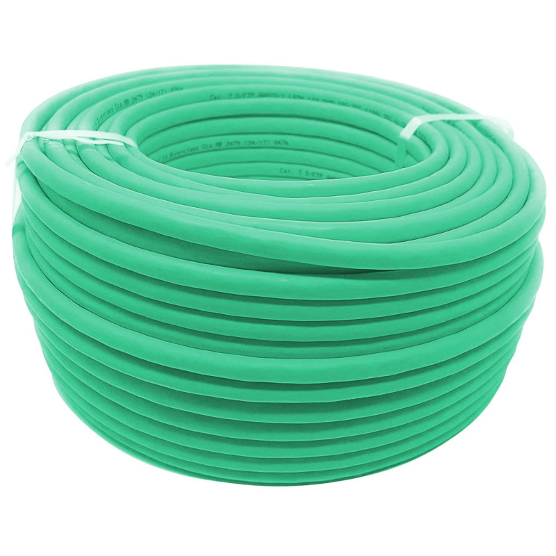 Câble de réseau OEM Couronne S/FTP Cat.7 Cuivre LSZH 100 m Vert Câble de réseau OEM Couronne S/FTP Cat.7 Cuivre LSZH 100 m Vert