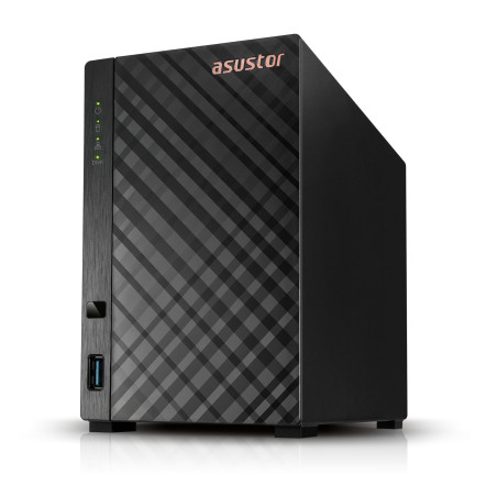 Asustor Drivestor 2 Lite AS1102TL Boîtier NAS à 2 Baies, mémoire réseau, 1,7 GHz Quad Core, Port 1GbE, 1 Go de RAM DDR4, Stockag